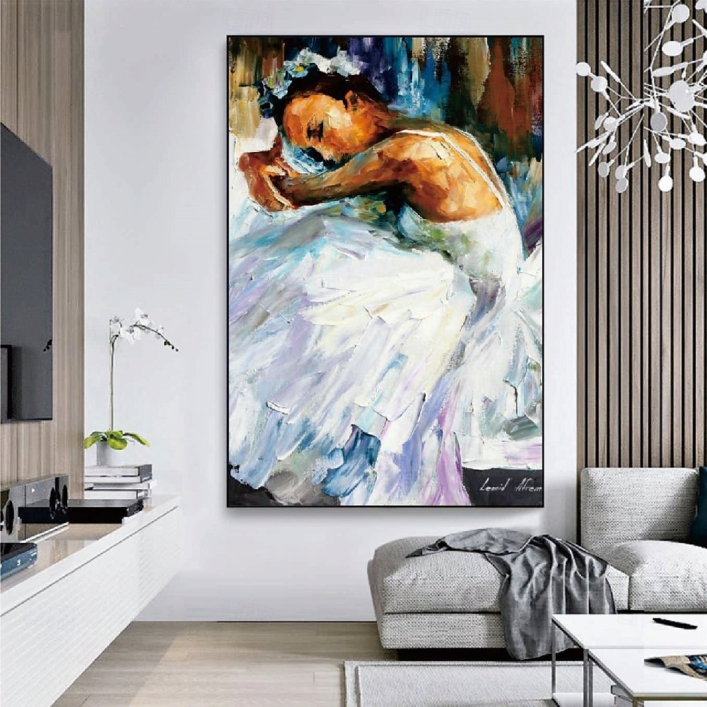 Hand painted Abstract Ballerina Dancing Girl Modern Paintings On Canvas handmade Rich Painting Modern Wall Art Hand Painted Artwork oil painting for Living Room Wall Decoration 2025 - $125.99 –P2