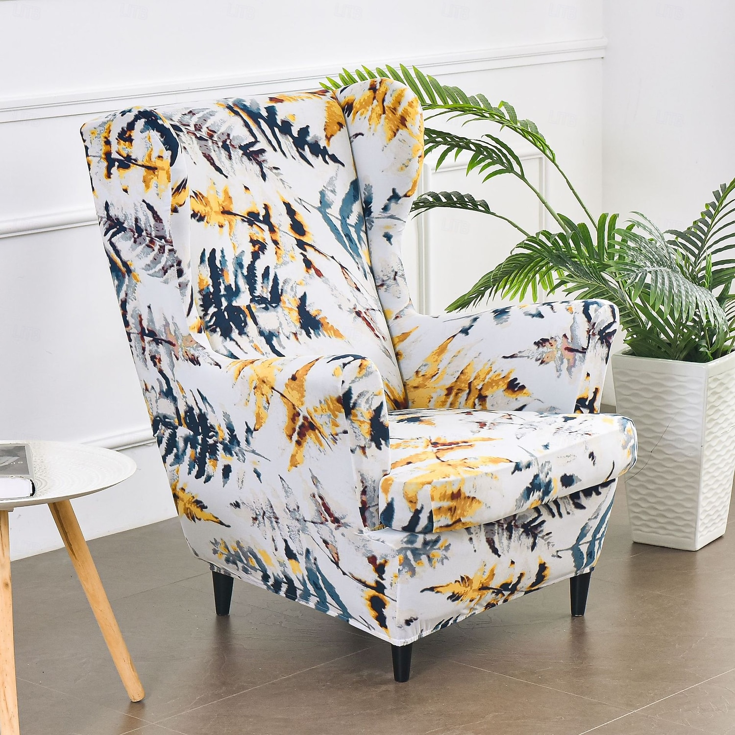 capa elástica para cadeira com encosto alto estampado capa para poltrona capa durável e elástica com design de estampa estilosa perfeita para proteger e refrescar sua cadeira com encosto alto ideal de 2025 por $18.99 –P28