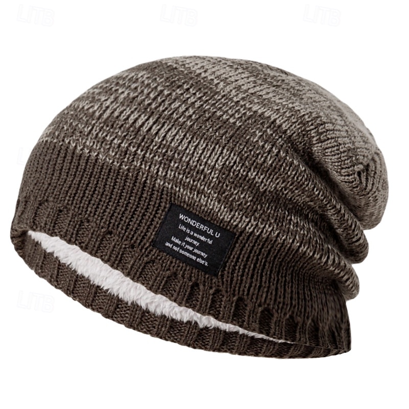 Per uomo Unisex Cappello a cuffia Cappelli invernali Berretti 骷髅头毛线帽 Cappello lavorato a maglia Rosso Kaki Fibra acrilica Lavorato a maglia Accogliente Da tutti i giorni Per uscire Color Block Caldo del 2025 a $8.99 –P5
