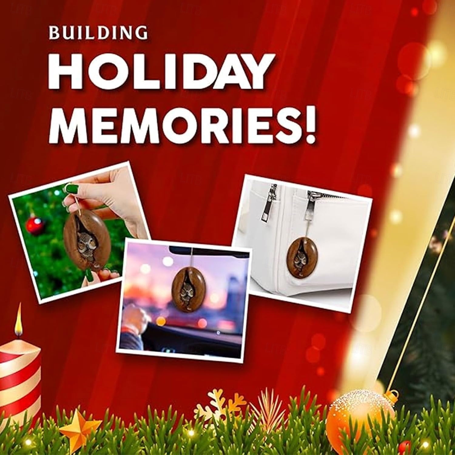 Ozdoba świąteczna w kształcie zwierzęcia, 2D akrylowa ozdoba choinkowa ze wzorem zwierzęcia, dekoracja leśna, sezonowa dekoracja choinki, sufitu, pamiątkowe prezenty świąteczne 2025 - $6.49 –P3