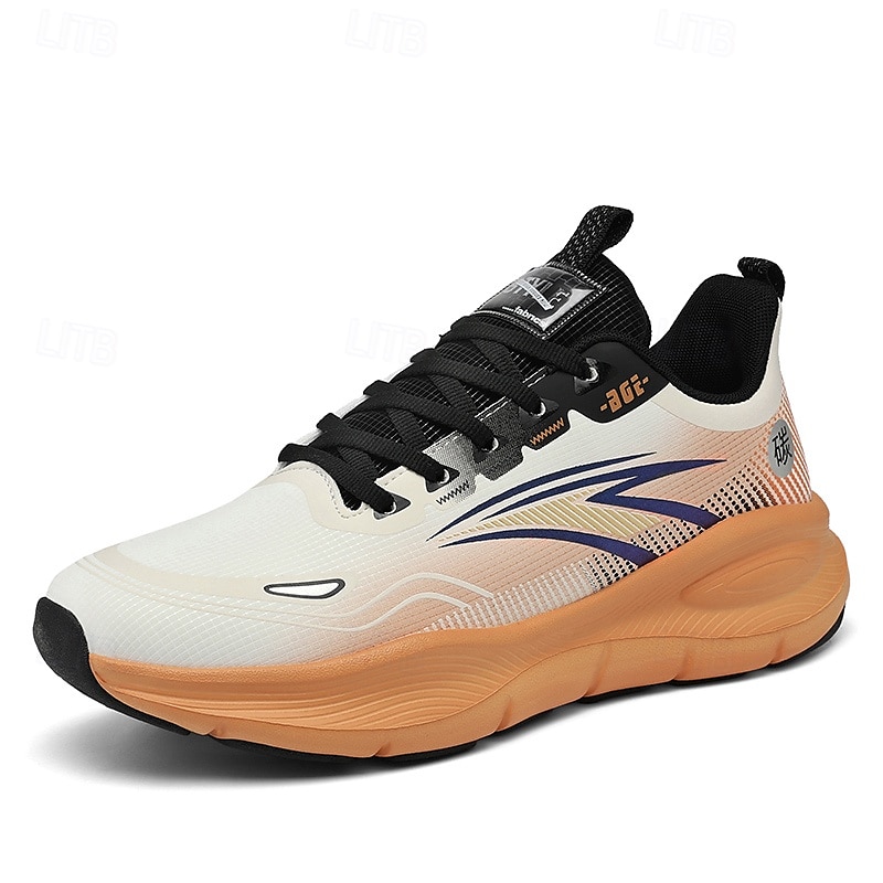 løpesneakers med varmt fôr for menn, lette, polstrede atletiske sko med snøredesign for vintersport utendørs og daglig bruk 2025 - $46.99 –P1