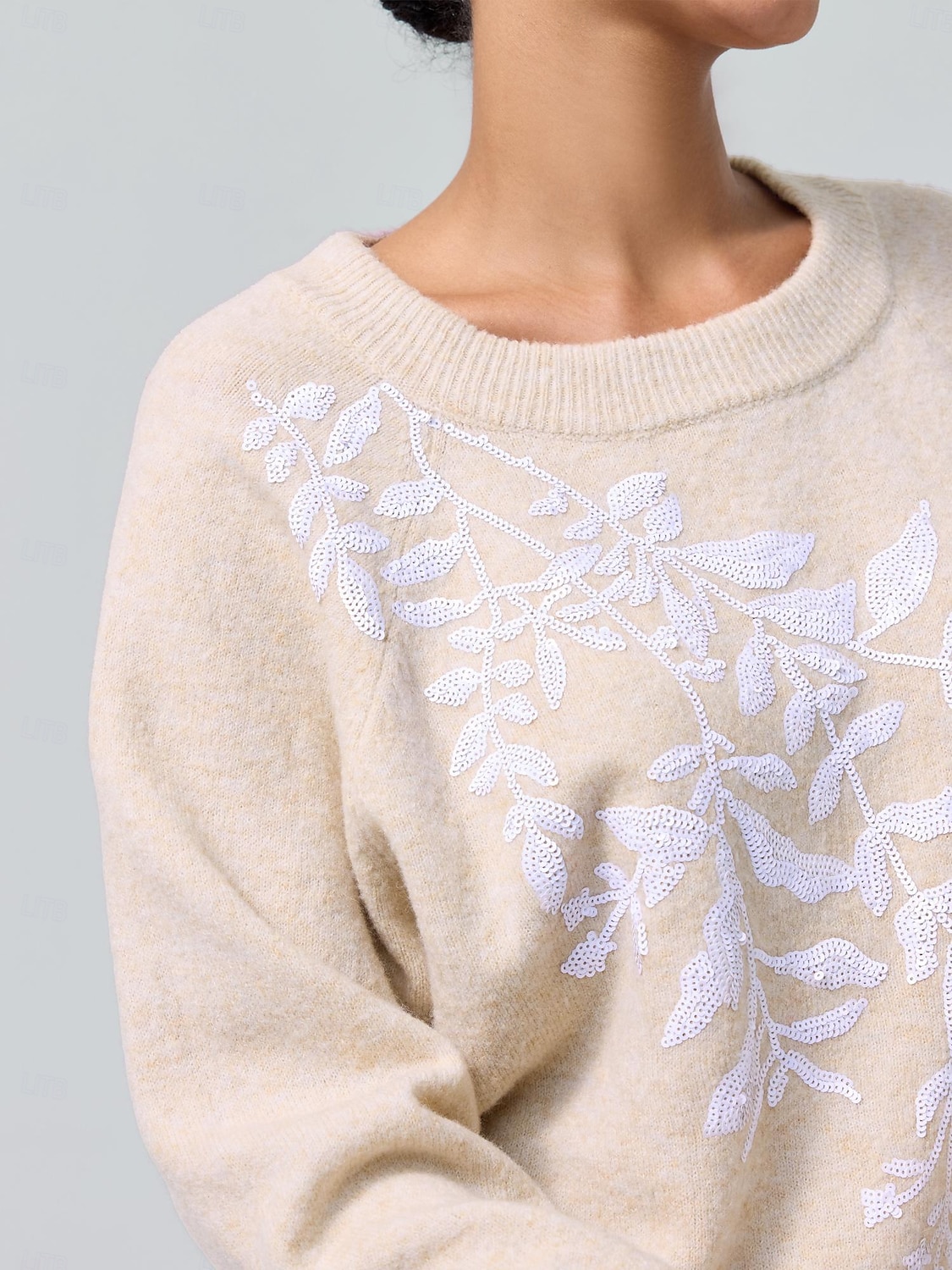 pull en laine mélangée brodé en tricot de 2025 ? $69.99 –P2