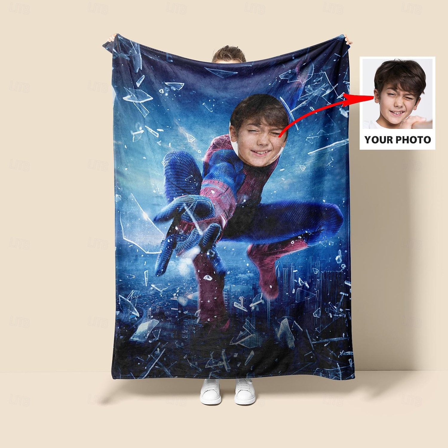Cobertor de Super-Herói Cobertor Personalizado de Aranha com Imagem cobertor personalizado para Meninos Presente de Dia dos Namorados Aniversário para Amante de Super-Herói de 2025 por $19.49 –P2