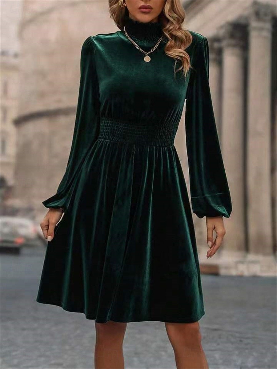 green emerald velvet dress Remember The Night Emerald Green Velvet Dress, Medium - The Mint Julep Boutique main image 0
