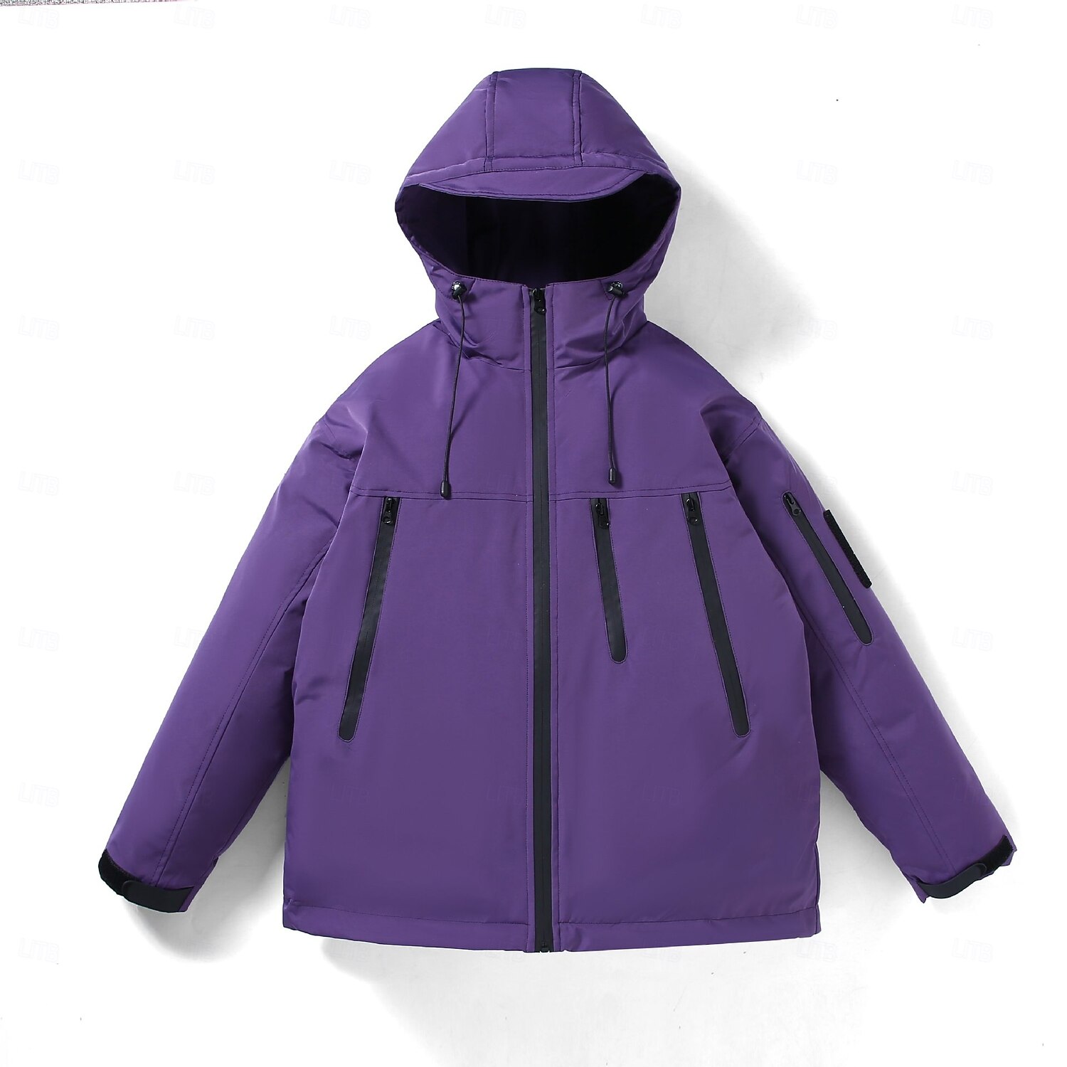 Homens Jaqueta de Trilha Ao ar livre Bloco de cor Prova-de-Água A Prova de Vento Zíper Frontal Jaqueta leve Zip Completo Campismo / Escursão / Espeleologismo Preto Verde Tropa Roxo de 2025 por $78.99 -P7