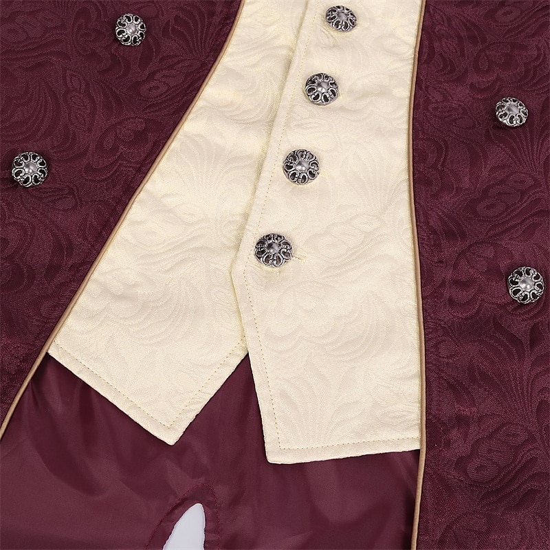 Punk & Gothic Medieval Renaissance Coat Jacket Tailcoat Prince Nobleman Men's Royal Steampunk Halloween Masquerade Event / Party Masquerade Adults' Coat 2025 - $51.99 –P8