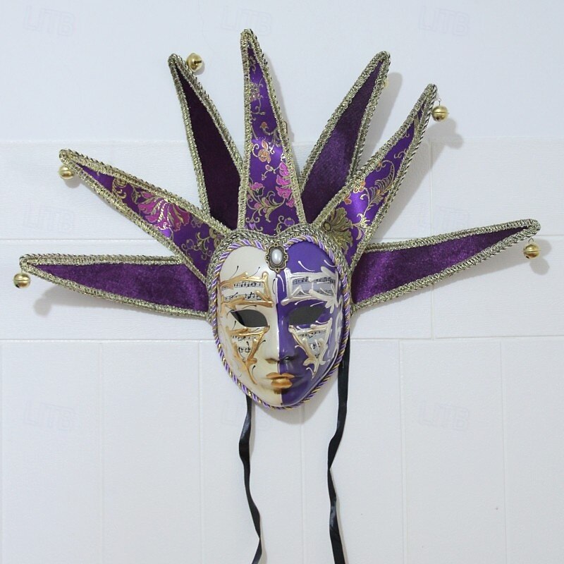 Carnival Mask Venetian Mask Volto Larva Adults' Men's Full Face Party Masquerade Carnival of Venice Halloween Carnival Mardi Gras Easy Carnival Costume 2025 - $44.99 –P4