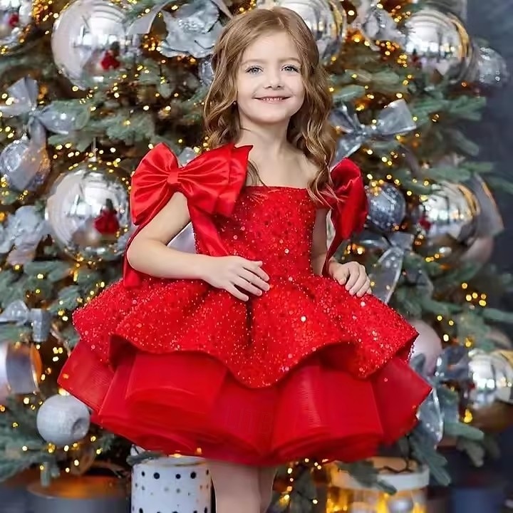 Kinderen Voor meisjes Feestjurk Effen Kleur Mouwloos Prestatie Netstof Prinses Zoet Netstof Halverwege kuit Schede jurk Tule-jurk Zomer Lente Herfst Kinderen Wit Champagne Blozend Roze 2025 - $84.99 –P5