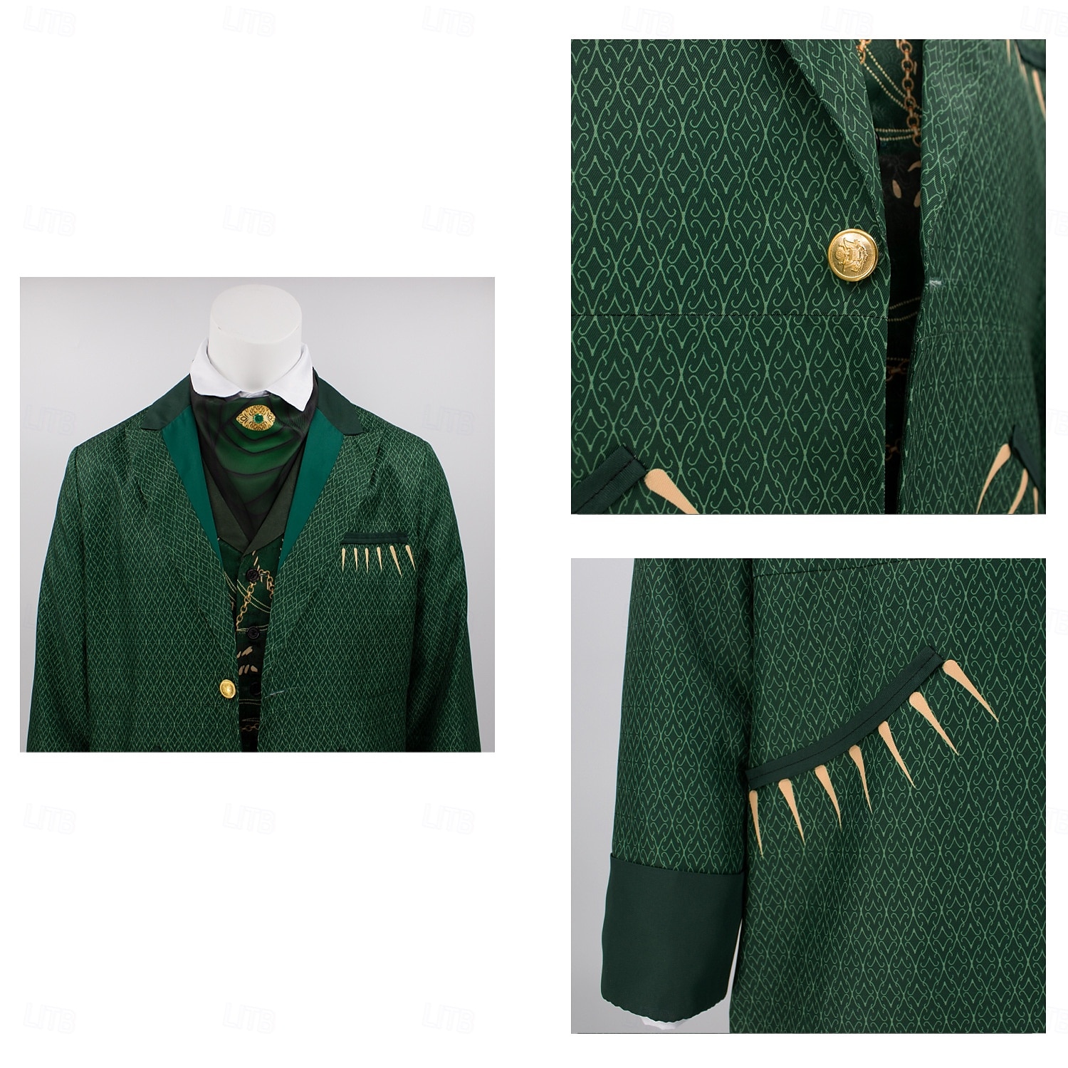 Bruxa Fada Fiyero Roupa Ocasiões Especiais Ternos / Conjuntos e Blazeres Trajes temáticos de filmes e séries Cosplay filme for Homens Adulto Dia Das Bruxas Carnaval Espetáculo Festa Palco de 2025 por $113.99 –P7