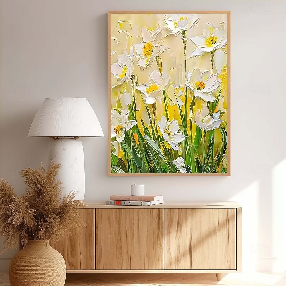 Large Flower Landscape Oil Painting On Canvas Pastel Floral Painting Spring Flower Scenery Painting Large Wall Art Living Room Decor Colorful floral Oil Painting Large Wall Art flower oil painting 2026 - $94.99 –P2
