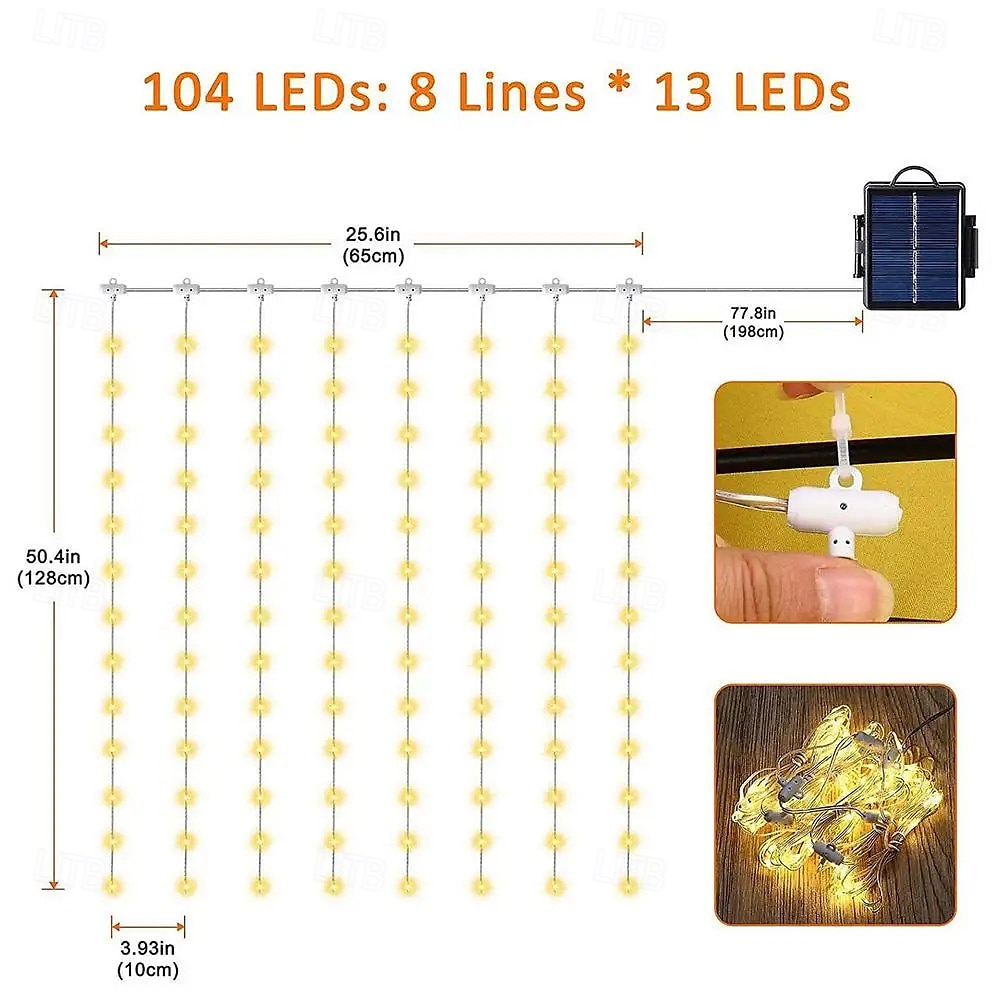 Umbrella Lights Outdoor Lighting Solar String Lamp 8 Mode Battery Operated Waterproof For Patio Courtyard Garden Decor 2026 - $30.99 –P1