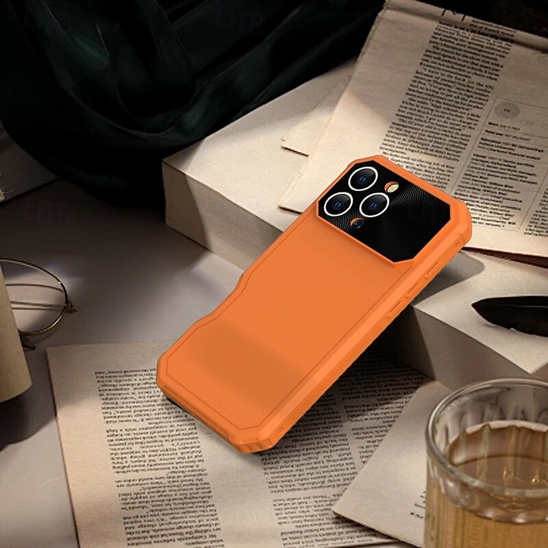 τηλέφωνο tok Για iPhone 16 Pro Max Plus iPhone 15 Pro Max Plus Πίσω Κάλυμμα Μαγνητική Υποστήριξη ασύρματης φόρτισης Ανθεκτική σε πτώσεις Ρετρό TPU PC 2025 - $22.99 –P3