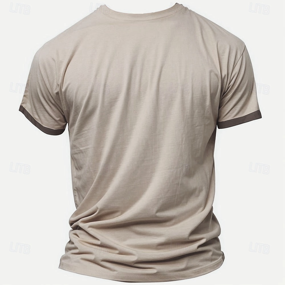 Men's Graphic Cow Boy T Shirt Henley Shirt Short Sleeve Retro Vintage Casual Daily Street Summer Spring Khaki Henley Henley T-Shirt 2026 - $18.99 –P2