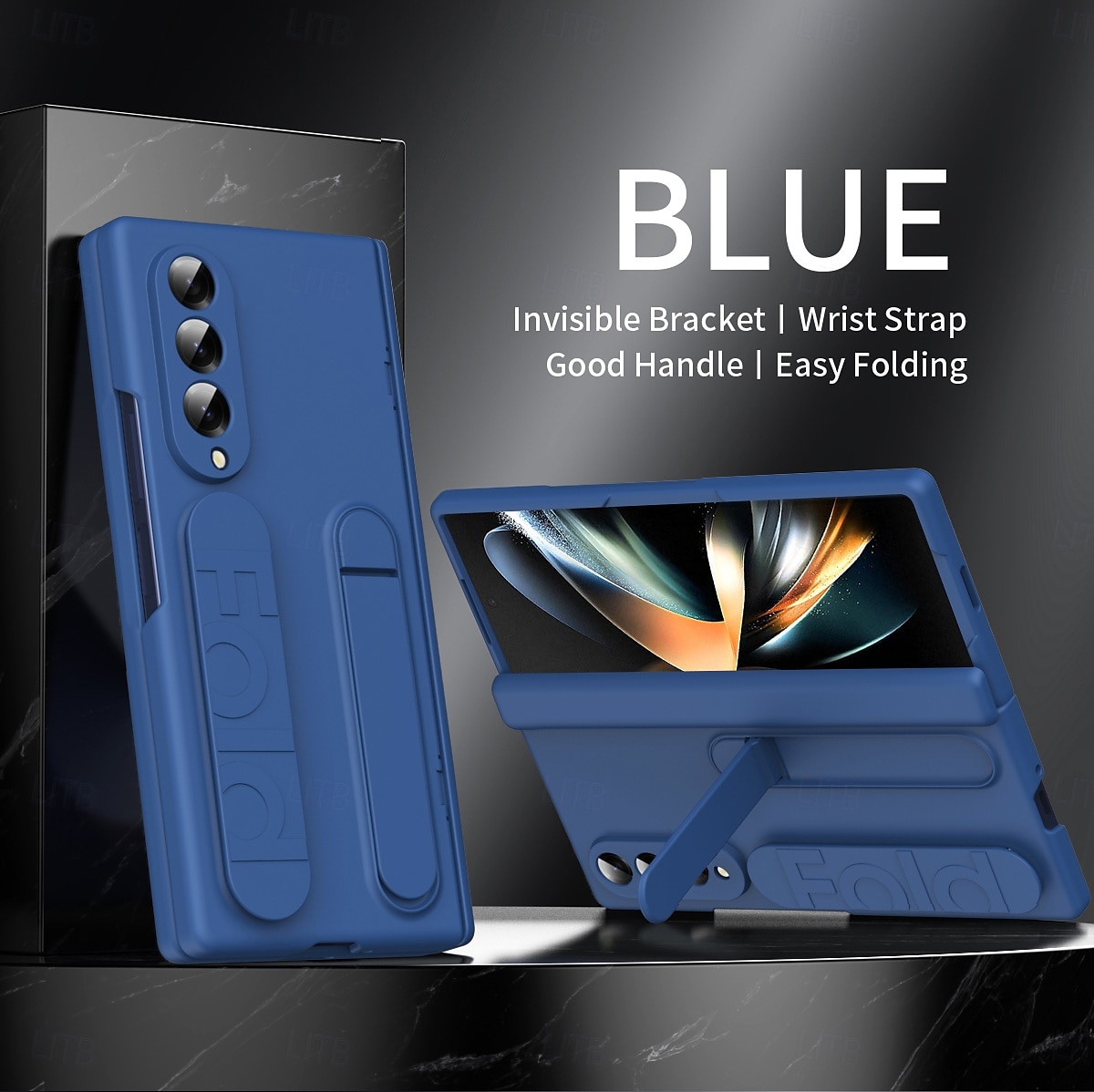 2025年 電話 ケース 用途 Zフォールド7 Zフォールド6 Z Fold 5 Z Fold 4 Z Fold 3 バックカバー スタンド付き 耐衝撃 レトロ風 PC シリコーン  コレクション – $27.99 –P14