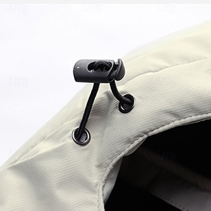 Herre Softshell jakke Turjakke Fleecejakke Vinter utendørs Fargeblokk Hold Varm Fleecefor Vindtett Vannavvisende Vindjakke Reise Svart Hvit Marineblå Grå 2025 - $75.99 –P3