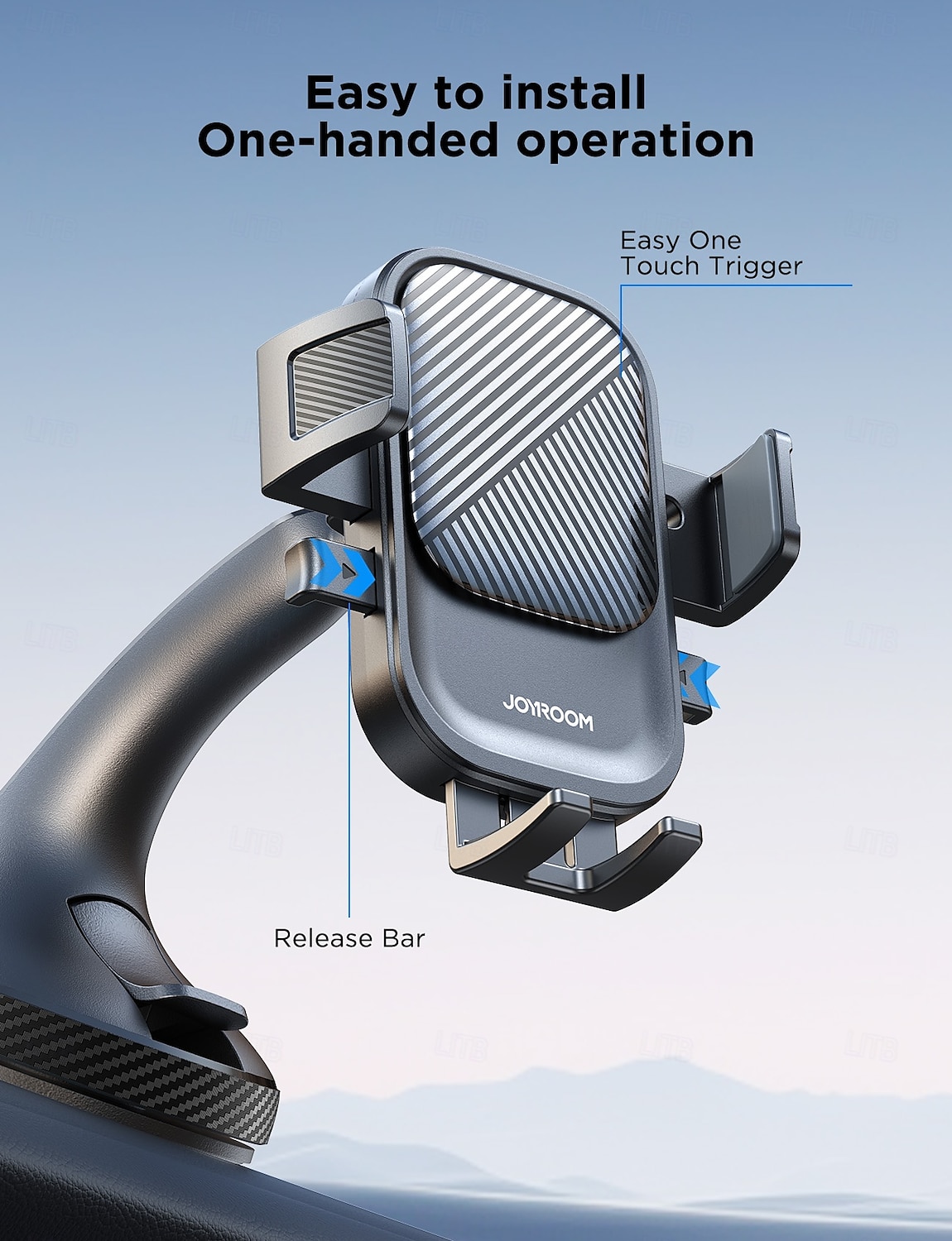 Dashboard Phone Holder Phone Mount for Car Windshield Buckle Type Suction Cup Phone Holder for Car Compatible with All Mobile Phone Phone Accessory 2025 - $26.99 –P1