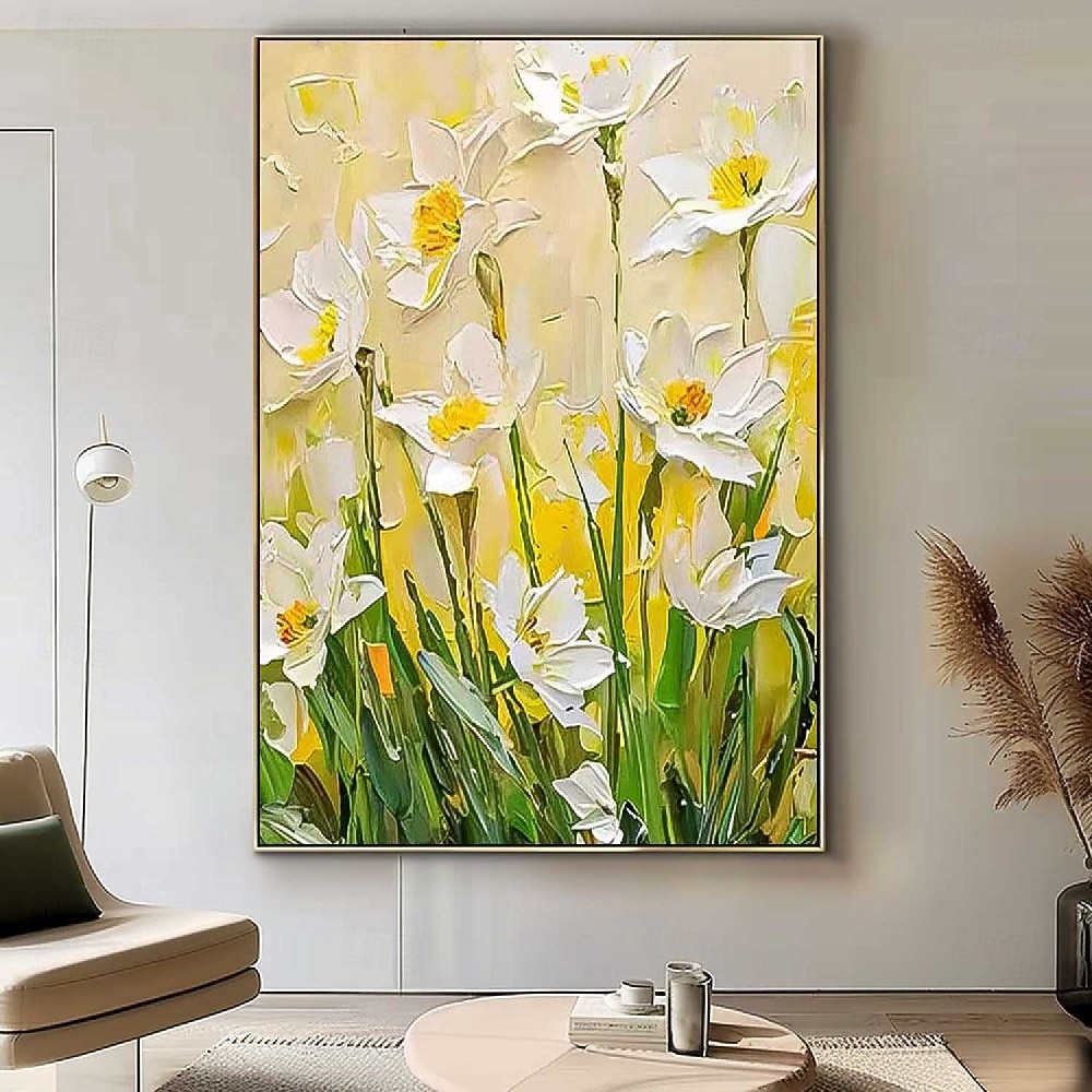 Large Flower Landscape Oil Painting On Canvas Pastel Floral Painting Spring Flower Scenery Painting Large Wall Art Living Room Decor Colorful floral Oil Painting Large Wall Art flower oil painting 2026 - $94.99 –P5