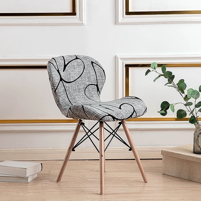 Funda elástica para silla de comedor, funda duradera y flexible, perfecta para proteger y renovar sus sillas, agrega estilo y comodidad a la decoración de su sala de estar, comedor o oficina. 2025 - $12.49 –P6