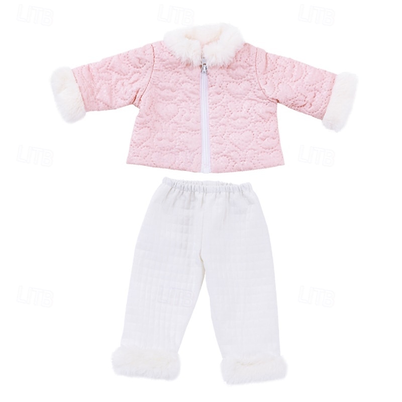 Ropa y accesorios para muñecas de 18 pulgadas, conjunto de trajes de invierno para muñecas, abrigo y pantalones para muñecas de 18 pulgadas, regalos para niñas (sin muñeca) 2025 - $22.99 –P7