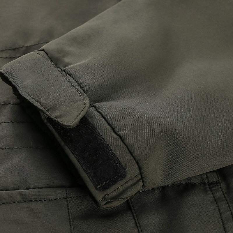 vanntett turjakke for menn militær taktisk jakke uformell lett hette cargo sportsfrakk vindjakke utendørs varm vindtett trenchcoat jakke topp camping jakt fiske army green 2025 - $51.99 –P12