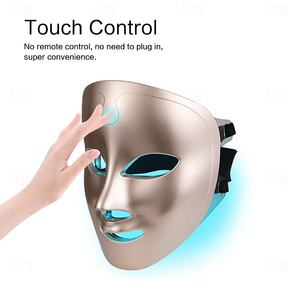 Wireless 7 Colors LED Light Therapy Face Mask Photon Therapy Mask For Skin Rejuvenation Anti Aging Wrinkle Freckle Removal Acne Treatment 2025 - $92.99 –P4