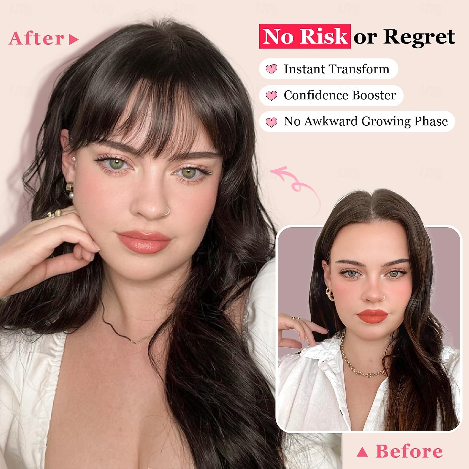 Bangs Hair Clip in Bangs,Thick French Bangs Clip in Hair Extensions Wispy Fake Bangs for Women Fringe with Temples Hairpieces for Daily Wear 2026 - $7.99 –P5