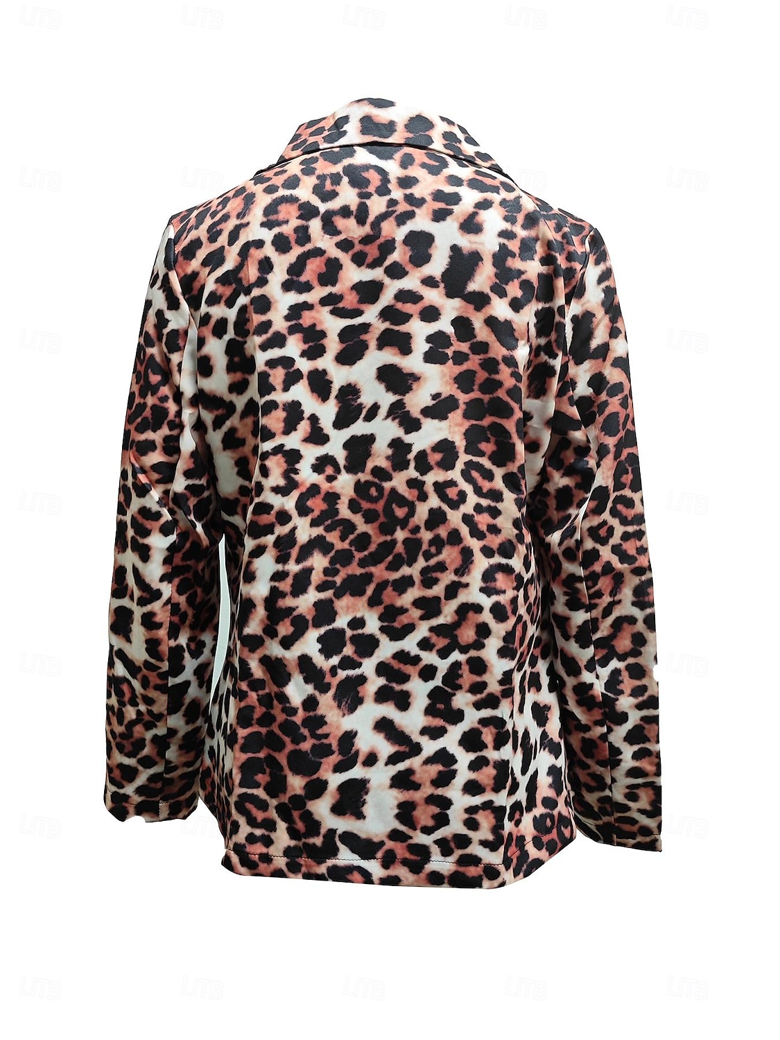 Dámské Blejzr Knoflíky Leopard Pohodlné Módní Běžný Svrchní oděvy Dlouhý rukáv Zima Levhart S 2025 - $45.99 –P2