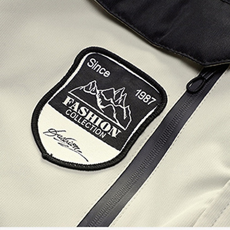 Herre Softshell jakke Turjakke Fleecejakke Vinter utendørs Fargeblokk Hold Varm Fleecefor Vindtett Vannavvisende Vindjakke Reise Svart Hvit Marineblå Grå 2025 - $75.99 –P6