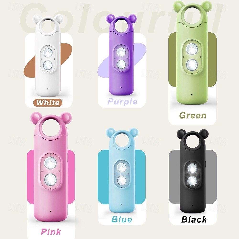 Personal Alarm Safe Sound 130dB USB Rechargeable Self Siren Security Alarms Safety Devices For Women Elderly With Alert Panic Button LED 2025 - $23.99 –P6