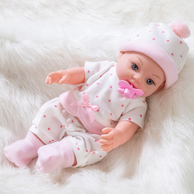 30cm/12tum reborn docka realistisk babydocka med set hatt strumpor napp julfestival present 2025 - $42.99 –P8