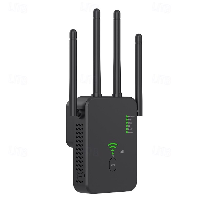 1200M WiFi Repeater Universal Wireless Coverage Extender Compatible AP Mode WiFi Repeater Wall Plug Plug and Play Type 2025 - $39.99 –P12