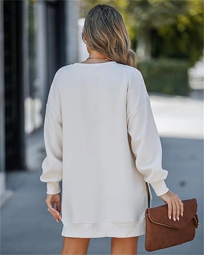 pull femme décontracté uni décontracté col rond manches longues noir rose vin vert kaki automne&amp; hiver de 2025 ? $44.99 –P14