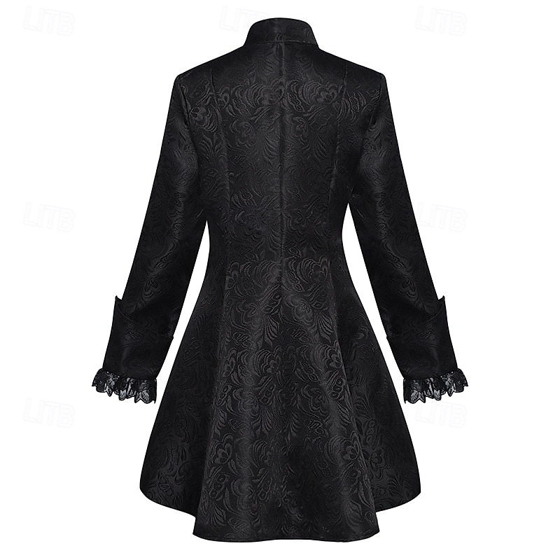 Punk & Gothic Medieval Renaissance Coat Jacket Tailcoat Prince Gentleman Women's Royal Steampunk Halloween Masquerade Event / Party Masquerade Adults' Coat 2025 - $55.99 –P3