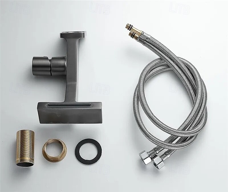 Torneira pia do banheiro - Cascata Galvanizar Conjunto Central Monocomando e Uma AberturaBath Taps de 2025 por $129.99 –P2