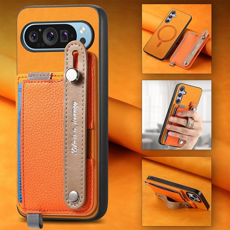 هاتف غطاء من أجل بكسل 9 برو بيكسل 9 برو اكس ال Pixel 8 Pro Pixel 8 بكسل 9 Pixel 7 Pixel 7 Pro غطاء خلفي مع حامل مغناطيس دعم الشحن اللاسلكي مكتب  /  الأعمال TPU جلد PU 2025 - $21.99 –P8