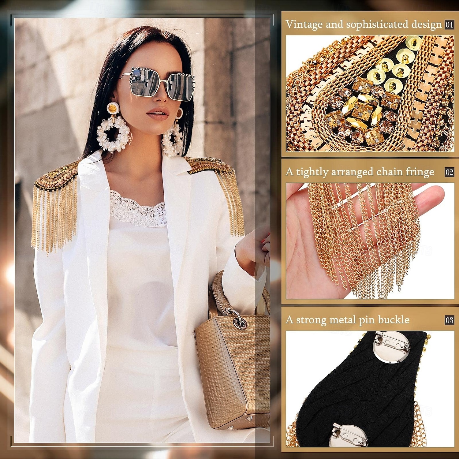 Retrò Vintage Accessori Principe Aristocratico Frangia con nappe Per uomo Per donna Reale Carnevale Mascherata martedì grasso Evento / Festa Adulti Altri Accessori del 2025 a $17.49 –P5