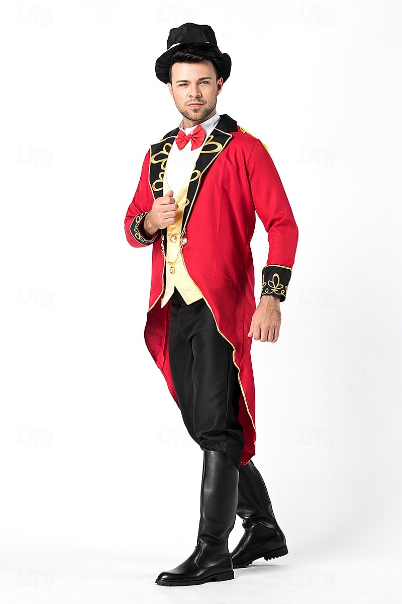 Dompteur Faschingskostüme Austattungen Kostüm Zirkusjacke Erwachsene Herren Leistung Party Klub Halloween Karneval Einfaches Karnevalskostüm 2025 - $114.99 –P6