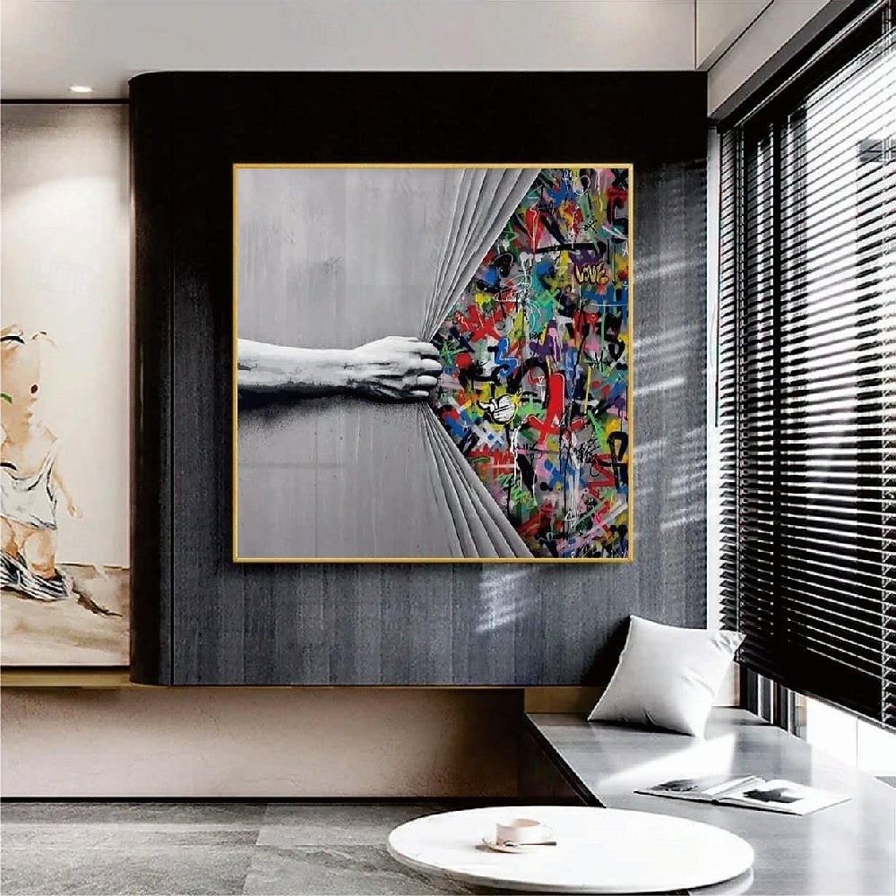 graffiti umění olejomalba ručně malované abstraktní umění paměť graffiti street art malba ručně malovaný pop art olejomalba zeď umění karikatura olejomalba pro obývací pokoj dekorace na stěnu ložnice 2026 - $116.99 –P5
