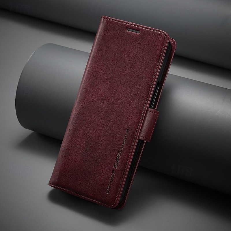 telefon Carcasă Pro Samsung Galaxy Z-sklad 7 Z Fold 6 Z Fold 5 Z Fold 4 Flip Cover se stojánkem Magnetické Slot pro kartu Retro TPU PU kůže 2025 - $18.99 –P2