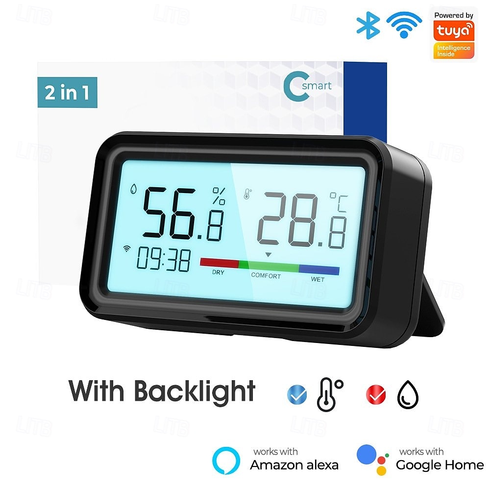 tuya termoigrometro wireless wifi termometro igrometro temperatura umidità tester sensore supporto per alexa google del 2025 a $39.99 –P15