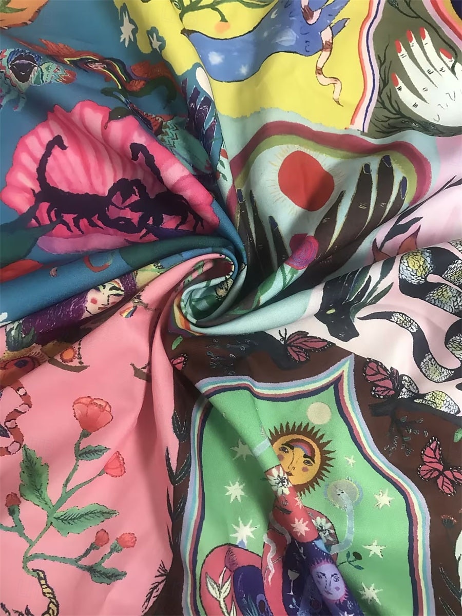 Femme Mini robe Robe casual robe boheme Bohême Rétro Vintage Ethnique du quotidien Standard Floral manche longue Col de Chemise Arc-en-ciel Eté Printemps Automne de 2025 ? $41.99 –P3