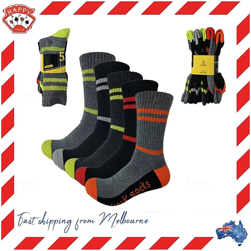 Per uomo 5 coppie Confezioni multiple Calzini Sopra la caviglia Squadra di calcio Calzini da corsa Calzini casual Nero Rosso Colore A quadri / A righe / Chevron Sportivo Giornaliero Da mare Di base del 2025 a $15.99 –P1