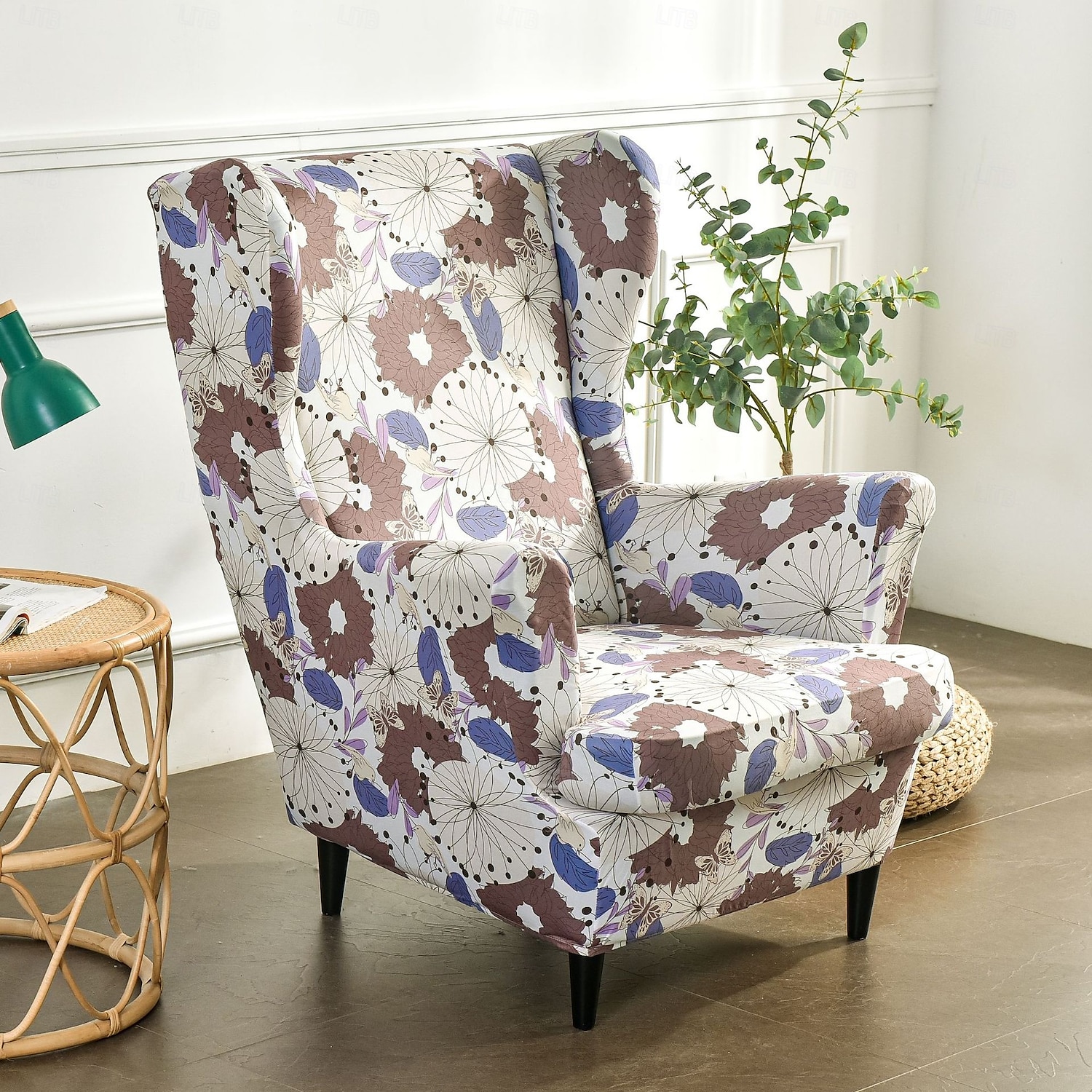 capa elástica para cadeira com encosto alto estampado capa para poltrona capa durável e elástica com design de estampa estilosa perfeita para proteger e refrescar sua cadeira com encosto alto ideal de 2025 por $18.99 –P8
