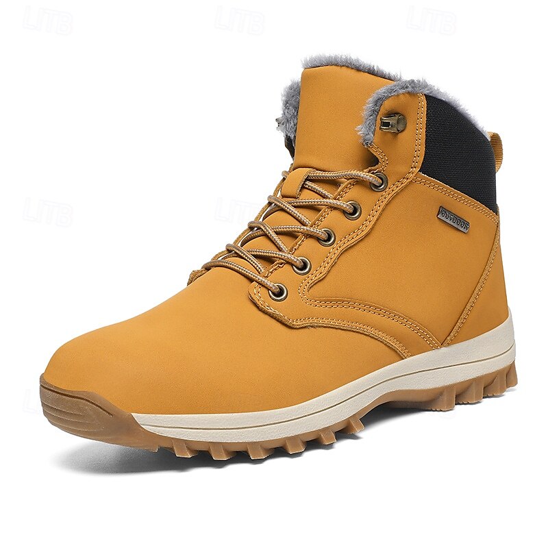 botas de inverno masculinas impermeáveis e isoladas com sola de borracha antiderrapante e forro de pele sintética para caminhadas ao ar livre de 2025 por $64.99 –P2