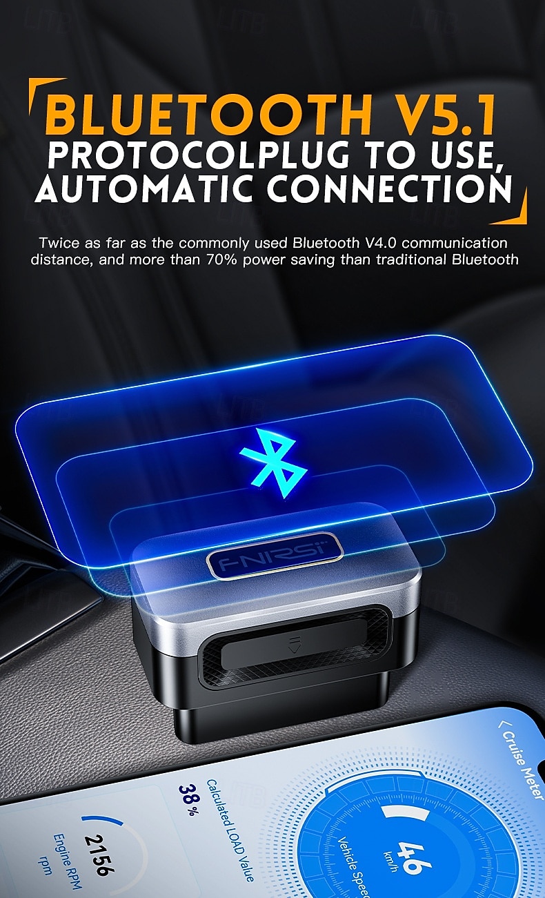 scanner obd2 strumento di diagnosi auto lettore di codici di errore 5.1 strumento di cancellazione degli errori app per cellulare controllo del 2025 a $31.99 –P3