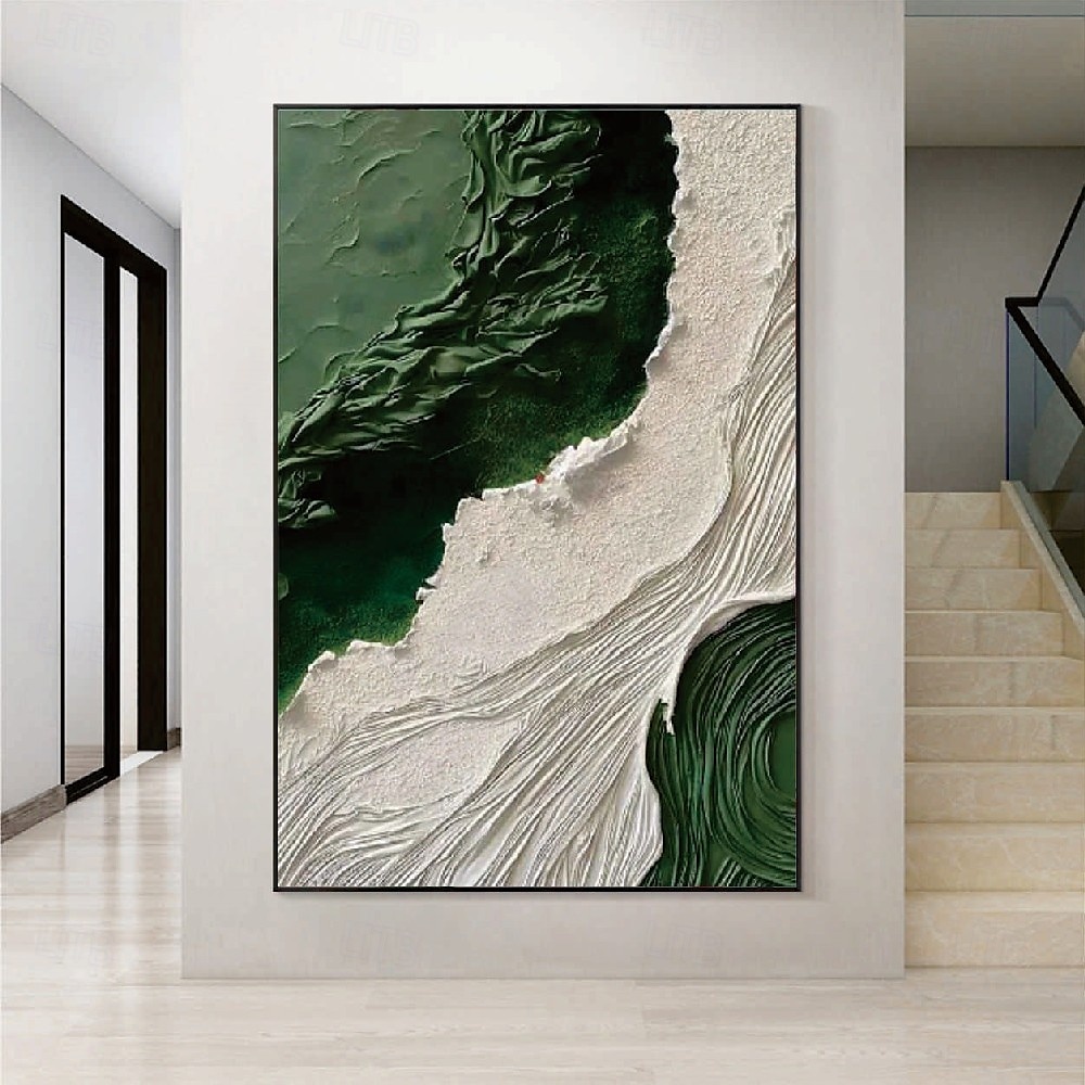 wabi sabi nástěnné umění olejomalba velké ručně vyráběné minimalistické texturované plátno nástěnné umění sada 2 neutrální abstraktní geometrická malba současné béžové umělecké dílo malba pro moderní 2025 - $125.99 –P2