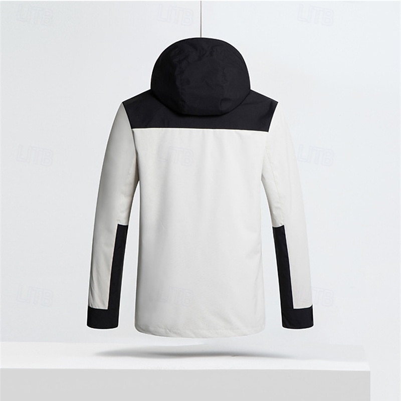 Herren Damen Soft Shell Jacke Wanderjacke Winter Draussen warm Fleece-Futter Windundurchlässig Wasserdicht 3-in-1-Jacke Vliesjacken Windbreaker-Jacke Reisen Schwarz Gelb Rot Marinenblau Grün 2025 - $75.99 –P8