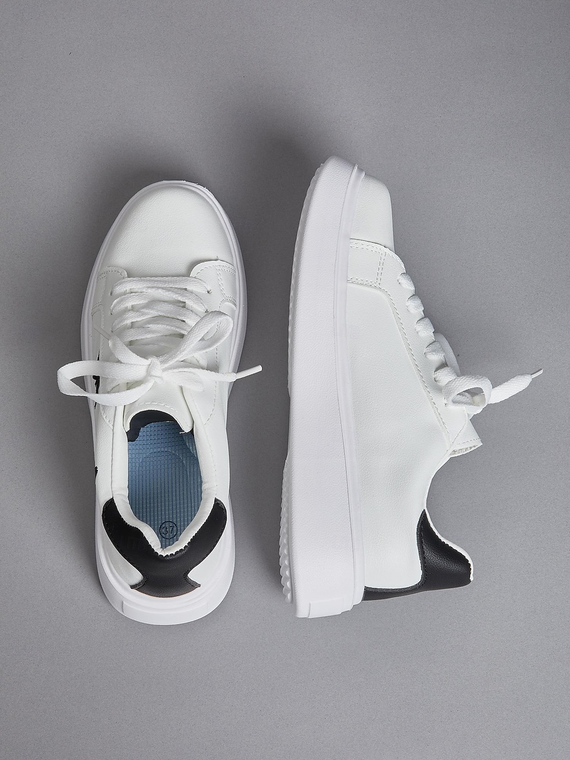 sneakers da donna bianche con plateau e ricamo a farfalla | scarpe casual con lacci per tutti i giorni del 2025 a $32.99 –P4