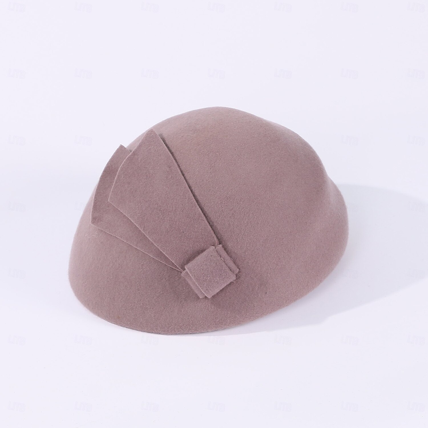 hattar 100% ull basker hatt bowler / cloche hatt bröllop tefest elegant bröllop med ren färg skarvning huvudbonader huvudbonader 2025 - $36.99 –P9