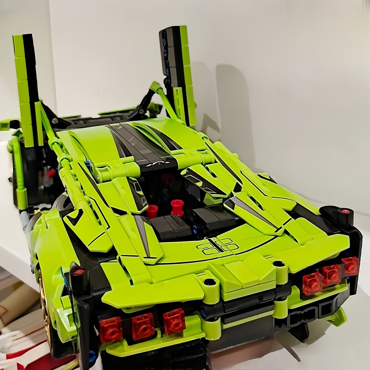 1300pcs Limited Edition Green Supercar Building Set - Premium ABS Collectible Car Model Kit Perfect for Display & Gifting on Halloween and Christmas 2025 - $40.99 –P6
